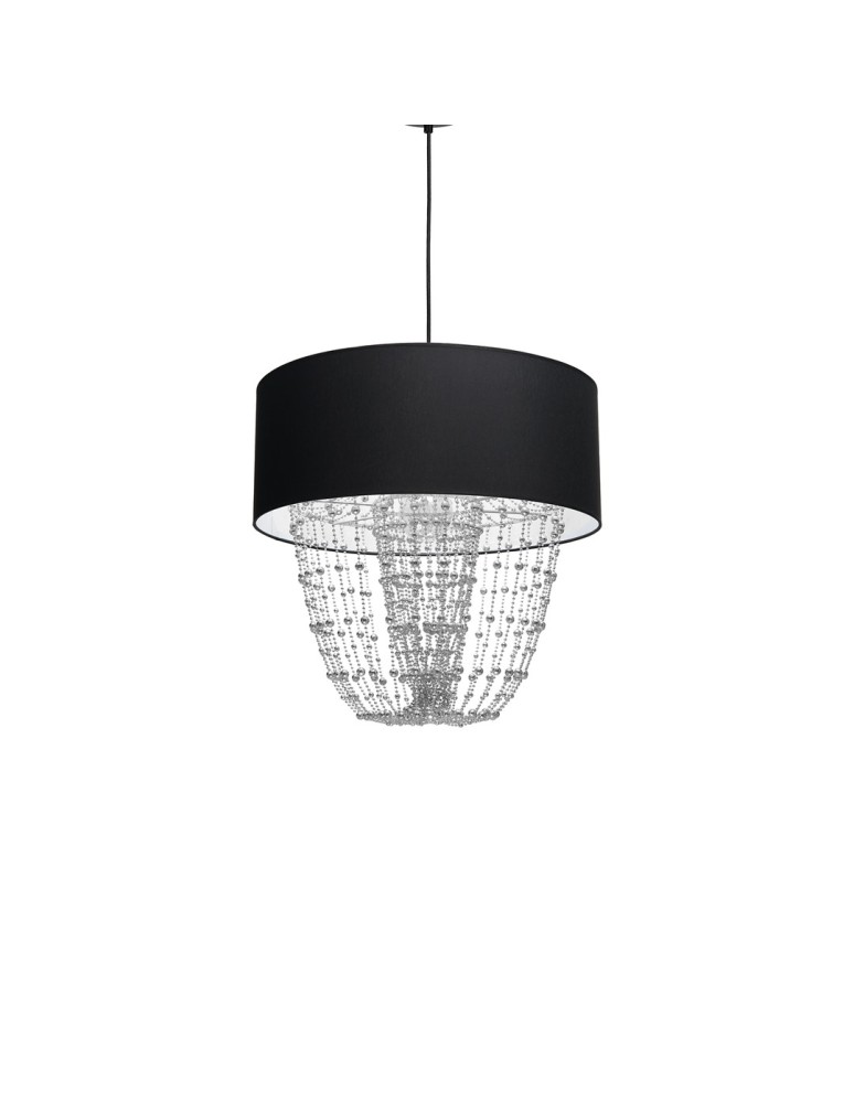 Milagro ALMERIA BLACK/CHROME 1xE27 pendant lamp MLP6432