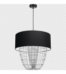 Milagro Lampa wisząca ALMERIA BLACK/CHROME 1xE27 MLP6432