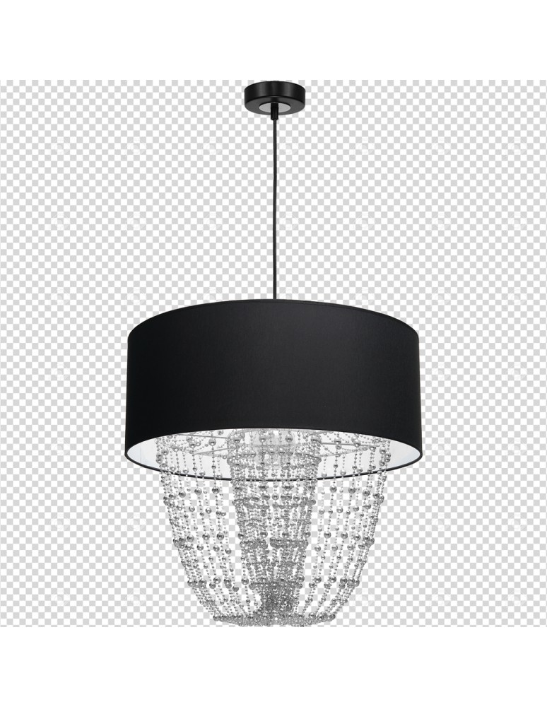 Milagro ALMERIA BLACK/CHROME 1xE27 pendant lamp MLP6432