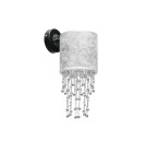 Glamour wall lamps - Milagro Wall lamp ALMERIA SILVER/BLACK 1xE27 MLP6433 - product 3