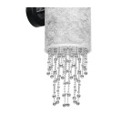 Glamour wall lamps - Milagro Wall lamp ALMERIA SILVER/BLACK 1xE27 MLP6433 - product 4