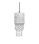 Milagro Lampa wisząca ALMERIA SILVER/BLACK 1xE27 MLP6434