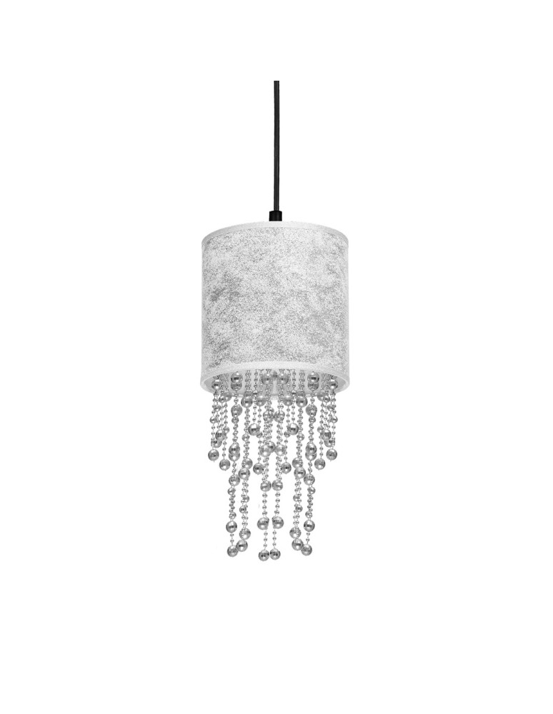 Milagro Lampa wisząca ALMERIA SILVER/BLACK 1xE27 MLP6434