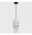 Milagro Lampa wisząca ALMERIA SILVER/BLACK 1xE27 MLP6434