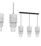 Milagro Lampa wisząca ALMERIA SILVER/BLACK 3xE27 MLP6435