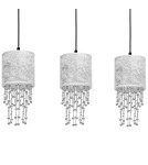 Milagro Lampa wisząca ALMERIA SILVER/BLACK 3xE27 MLP6435