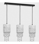 Milagro Lampa wisząca ALMERIA SILVER/BLACK 3xE27 MLP6435