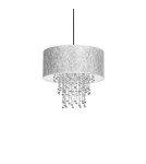 Milagro Lampa wisząca ALMERIA SLVER/BLACK 1xE27 MLP6436 Milagro Lampa wisząca ALMERIA SLVER/BLACK 1xE27 MLP6436