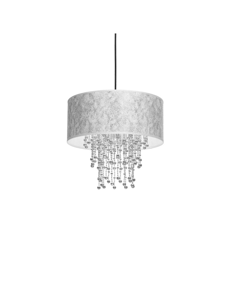 Milagro Lampa wisząca ALMERIA SLVER/BLACK 1xE27 MLP6436 Milagro Lampa wisząca ALMERIA SLVER/BLACK 1xE27 MLP6436