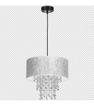 Milagro Lampa wisząca ALMERIA SLVER/BLACK 1xE27 MLP6436 Milagro Lampa wisząca ALMERIA SLVER/BLACK 1xE27 MLP6436