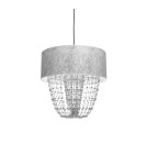 Pendant lamps - Milagro ALMERIA SILVER/BLACK 1xE27 pendant lamp MLP6437 - product 3