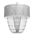 Milagro Lampa wisząca ALMERIA SILVER/BLACK 1xE27 MLP6437