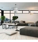 Pendant lamps - Milagro ALMERIA SILVER/BLACK 1xE27 pendant lamp MLP6437 - product 5