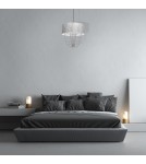 Pendant lamps - Milagro ALMERIA SILVER/BLACK 1xE27 pendant lamp MLP6437 - product 6