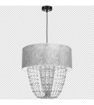Milagro Lampa wisząca ALMERIA SILVER/BLACK 1xE27 MLP6437