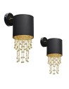 Milagro Wall lamp ALMERIA BLACK/GOLD 1xE27 MLP6438