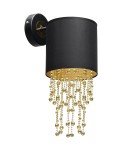 Glamour wall lamps - Milagro Wall lamp ALMERIA BLACK/GOLD 1xE27 MLP6438 - product 2