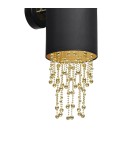 Glamour wall lamps - Milagro Wall lamp ALMERIA BLACK/GOLD 1xE27 MLP6438 - product 3