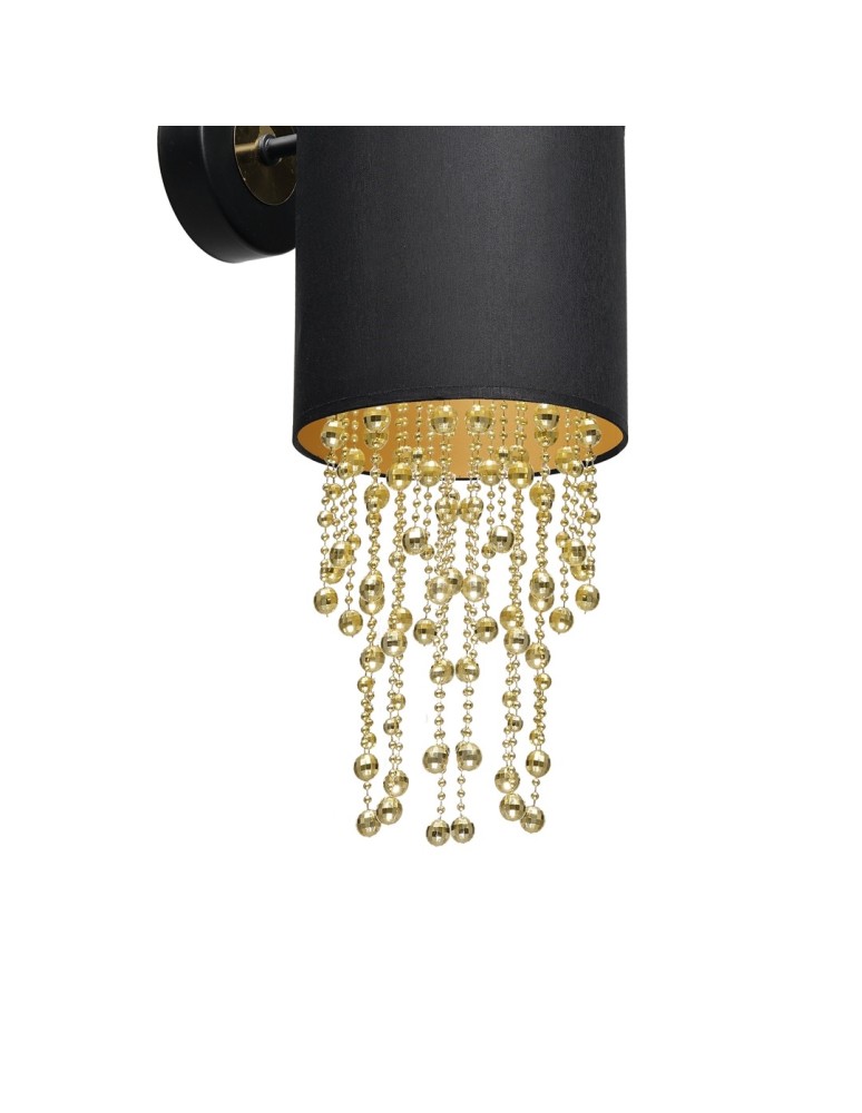 Glamour wall lamps - Milagro Wall lamp ALMERIA BLACK/GOLD 1xE27 MLP6438 - product kolory-swiatla.pl 3