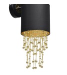 Glamour wall lamps - Milagro Wall lamp ALMERIA BLACK/GOLD 1xE27 MLP6438 - product 4