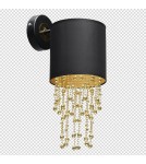 Glamour wall lamps - Milagro Wall lamp ALMERIA BLACK/GOLD 1xE27 MLP6438 - product 8