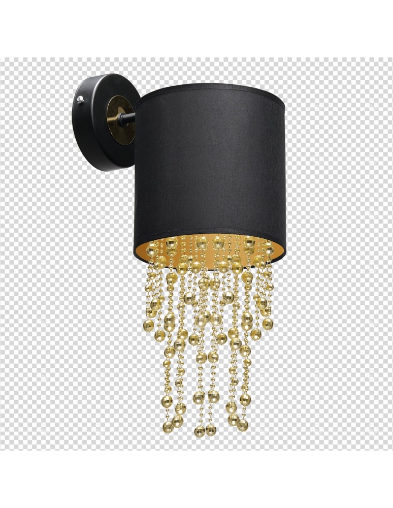 Glamour wall lamps - Milagro Wall lamp ALMERIA BLACK/GOLD 1xE27 MLP6438 - product kolory-swiatla.pl 8