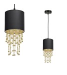 Pendant lamps - Milagro ALMERIA BLACK/GOLD 1xE27 pendant lamp MLP6439 - product 1