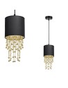 Milagro ALMERIA BLACK/GOLD 1xE27 pendant lamp MLP6439