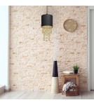 Pendant lamps - Milagro ALMERIA BLACK/GOLD 1xE27 pendant lamp MLP6439 - product 6