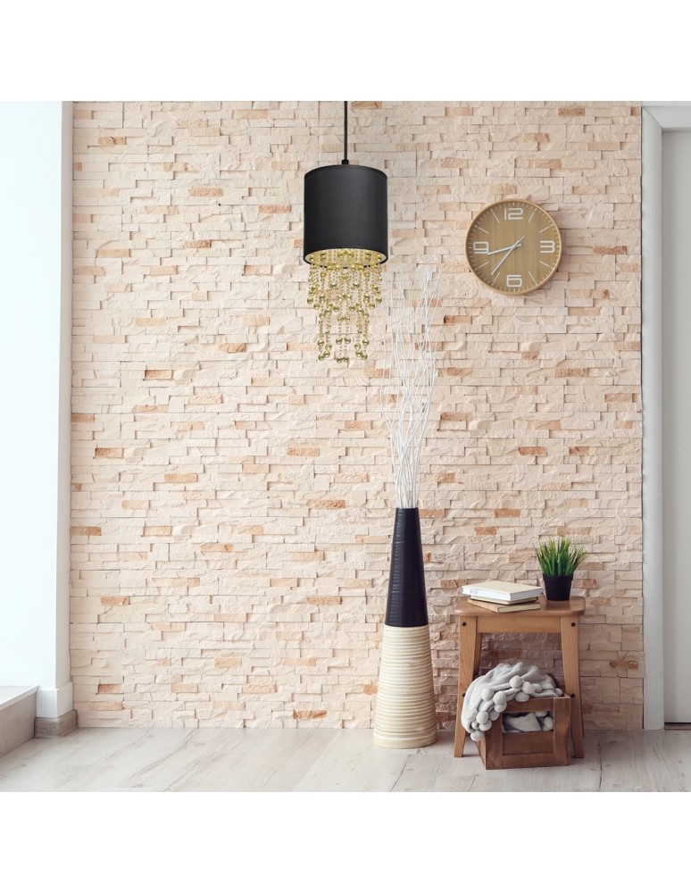 Pendant lamps - Milagro ALMERIA BLACK/GOLD 1xE27 pendant lamp MLP6439 - product kolory-swiatla.pl 6