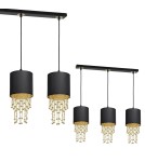 Milagro Lampa wisząca ALMERIA BLACK/GOLD 3xE27 MLP64400