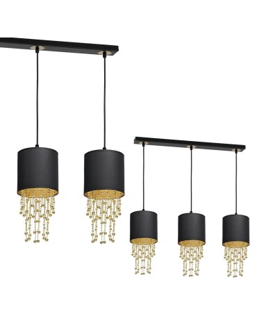 Milagro Lampa wisząca ALMERIA BLACK/GOLD 3xE27 MLP64400