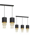 Milagro Lampa wisząca ALMERIA BLACK/GOLD 3xE27 MLP64400