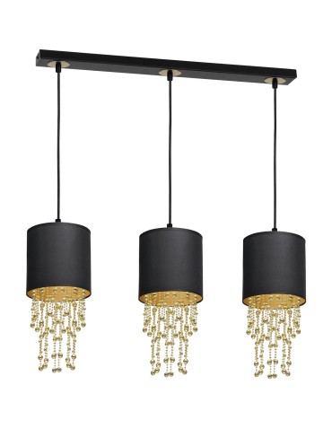 Milagro Lampa wisząca ALMERIA BLACK/GOLD 3xE27 MLP64400 - produkt 2