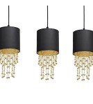 Milagro Lampa wisząca ALMERIA BLACK/GOLD 3xE27 MLP64400