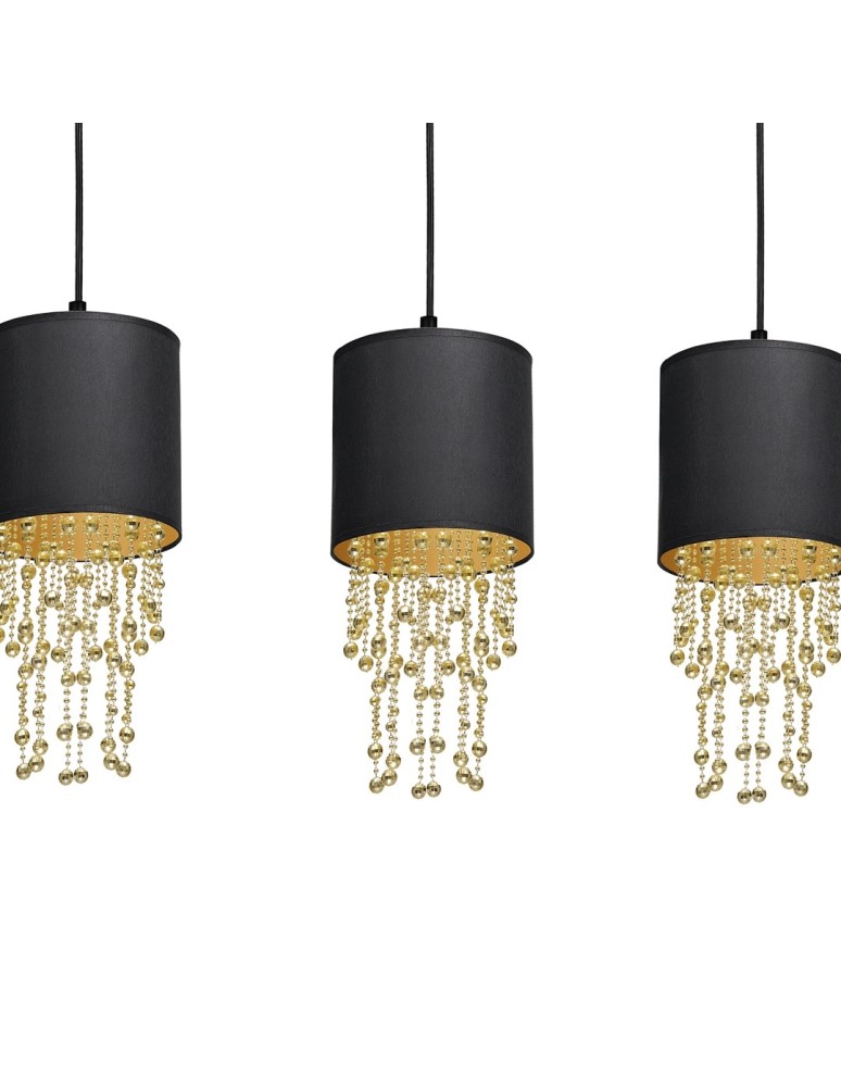 Milagro Lampa wisząca ALMERIA BLACK/GOLD 3xE27 MLP64400