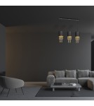 Milagro Lampa wisząca ALMERIA BLACK/GOLD 3xE27 MLP64400