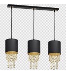 Milagro Lampa wisząca ALMERIA BLACK/GOLD 3xE27 MLP64400