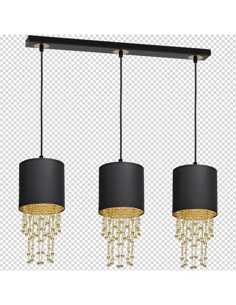 Milagro Lampa wisząca ALMERIA BLACK/GOLD 3xE27 MLP64400