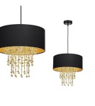 Milagro Lampa wisząca ALMERIA BLACK/GOLD 1xE27 MLP6441