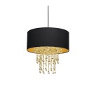 Milagro Lampa wisząca ALMERIA BLACK/GOLD 1xE27 MLP6441