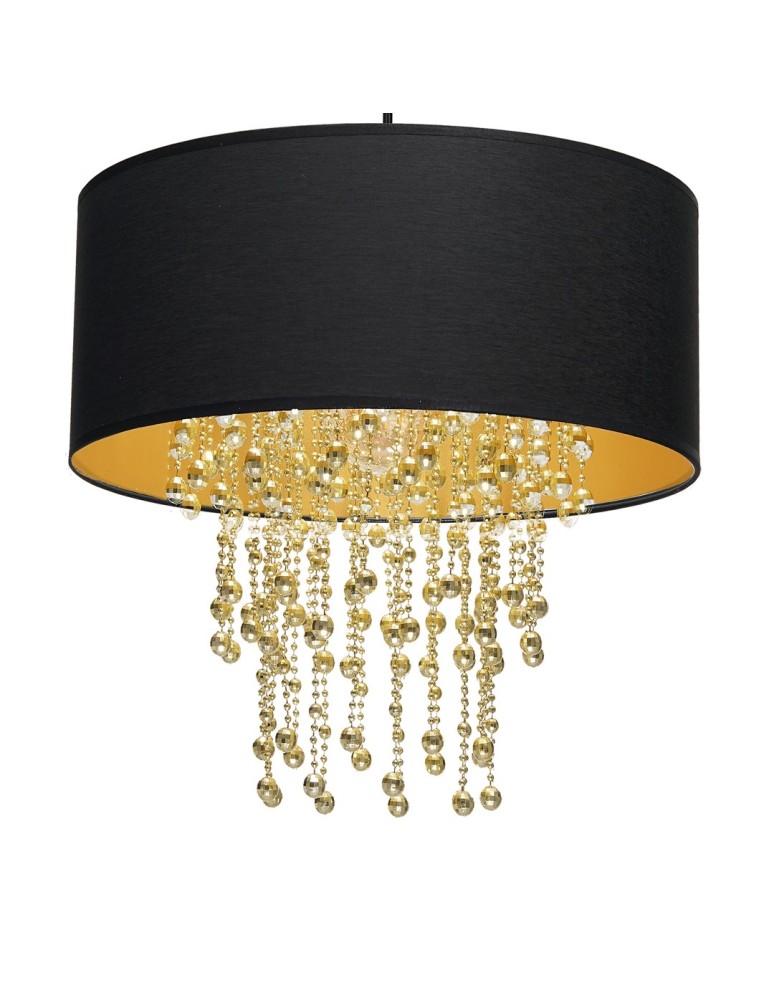 Milagro Lampa wisząca ALMERIA BLACK/GOLD 1xE27 MLP6441