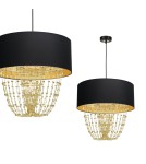 Milagro Lampa wisząca ALMERIA BLACK/GOLD 1xE27 MLP6442