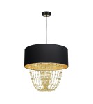 Milagro Lampa wisząca ALMERIA BLACK/GOLD 1xE27 MLP6442