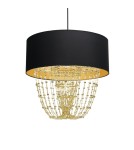Milagro Lampa wisząca ALMERIA BLACK/GOLD 1xE27 MLP6442