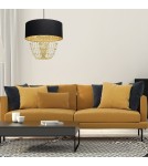 Milagro Lampa wisząca ALMERIA BLACK/GOLD 1xE27 MLP6442