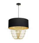 Milagro Lampa wisząca ALMERIA BLACK/GOLD 1xE27 MLP6442