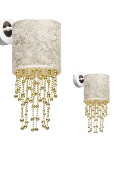 Milagro Kinkiet ALMERIA WHITE/GOLD 1xE27 MLP6443