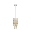 Pendant lamps - Milagro ALMERIA WHITE/GOLD 1xE27 pendant lamp MLP6444 - product 2
