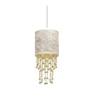 Pendant lamps - Milagro ALMERIA WHITE/GOLD 1xE27 pendant lamp MLP6444 - product 3